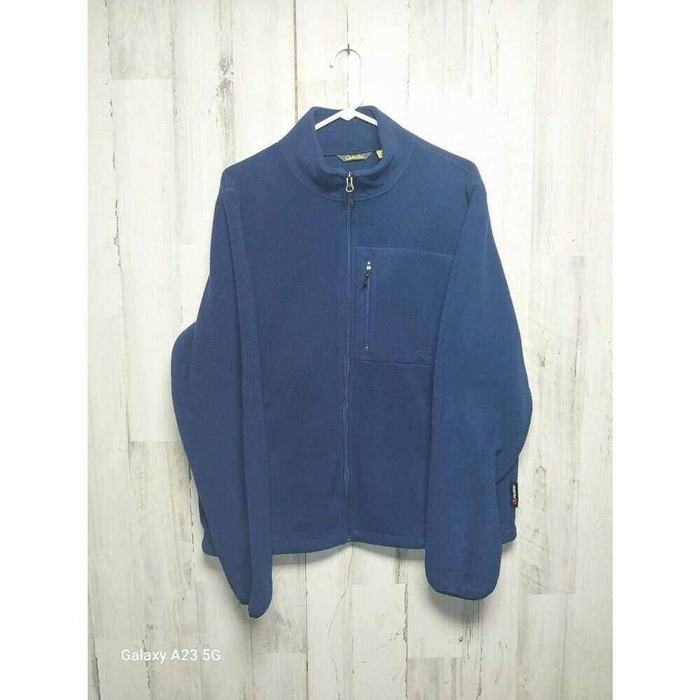 Cabela’s Women’s Size Large Blue Long Sleeve Zippered Fleece Jacket